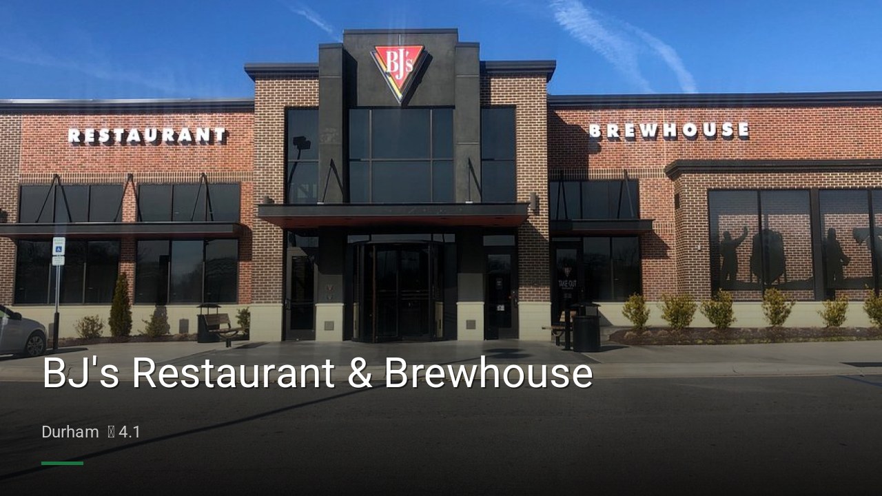 BJ's Restaurant & Brewhouse - Sports Bars in Durham