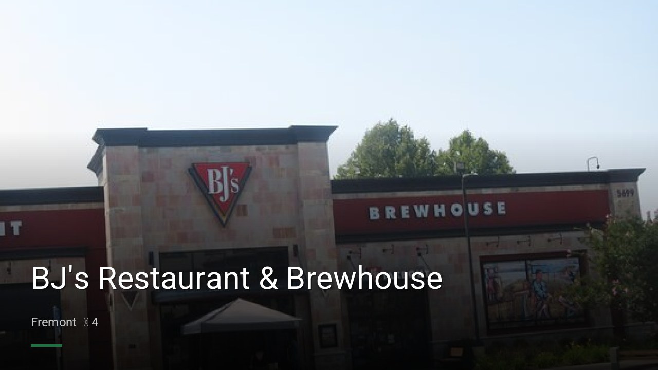 BJ's Restaurant & Brewhouse - Sports Bars in Fremont
