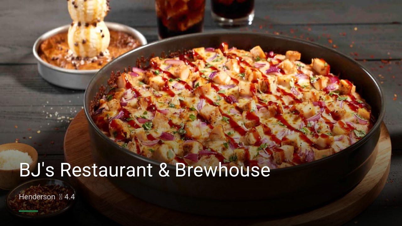 BJ's Restaurant & Brewhouse - Sports Bars in Henderson