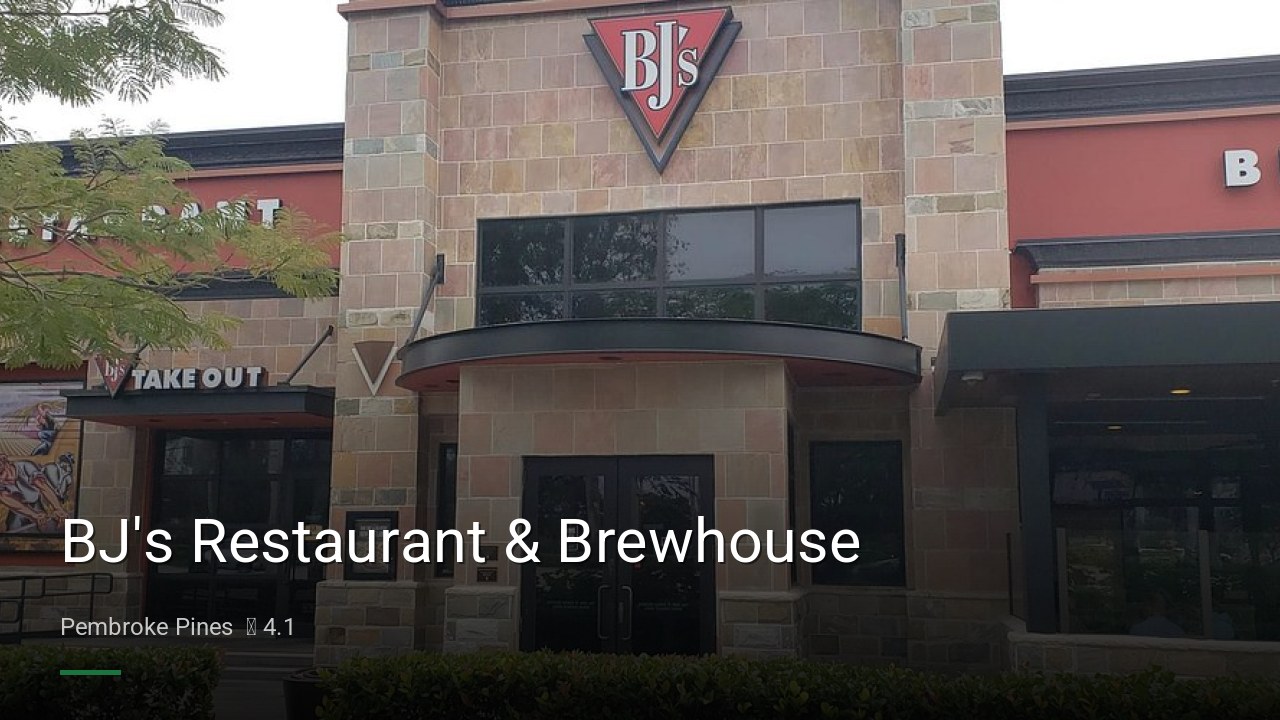 BJ's Restaurant & Brewhouse - Sports Bars in Pembroke Pines