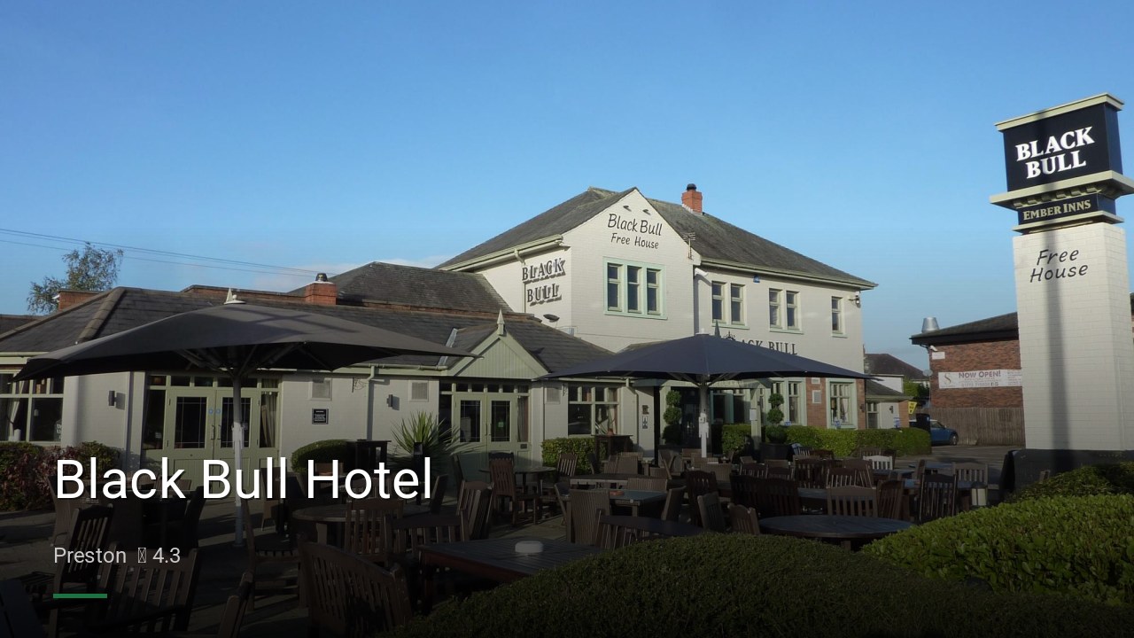 Black Bull Hotel - Sports Bars in Preston