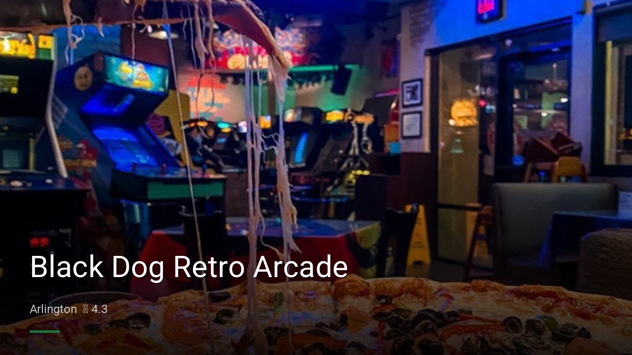 Black Dog Retro Arcade - Sports Bars in Arlington