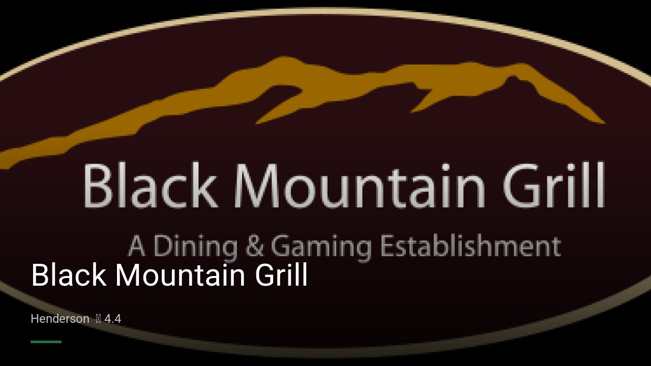 Black Mountain Grill - Sports Bars in Henderson