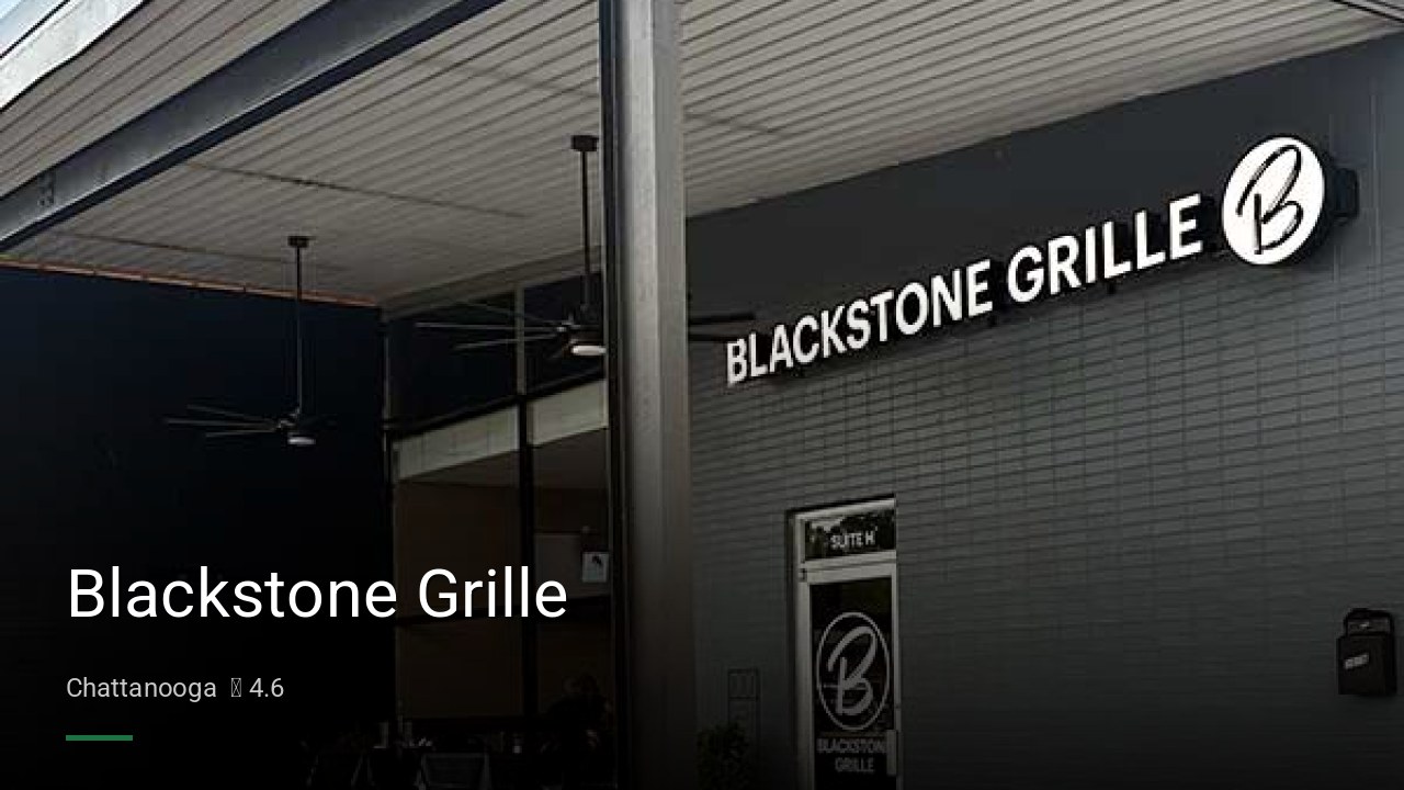 Blackstone Grille - Sports Bars in Chattanooga