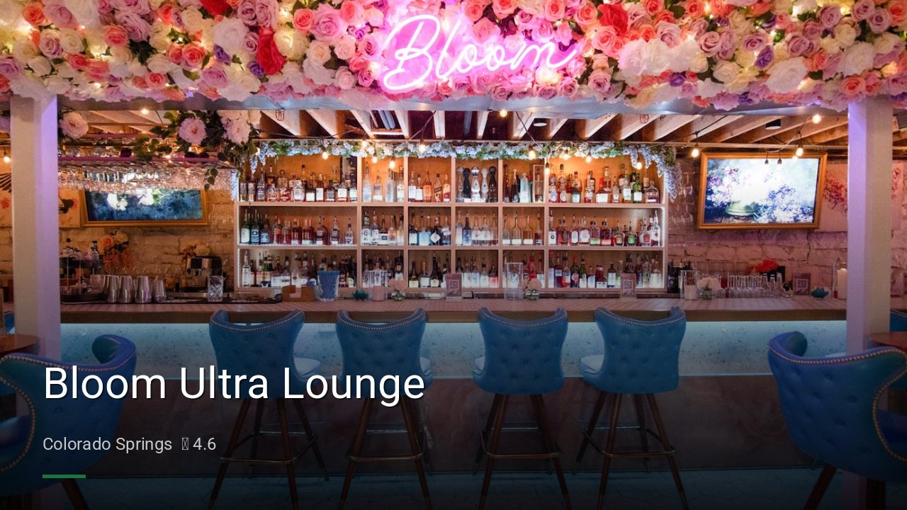 Bloom Ultra Lounge - Sports Bars in Colorado Springs