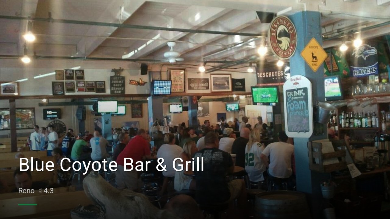 Blue Coyote Bar & Grill - Sports Bars in Reno