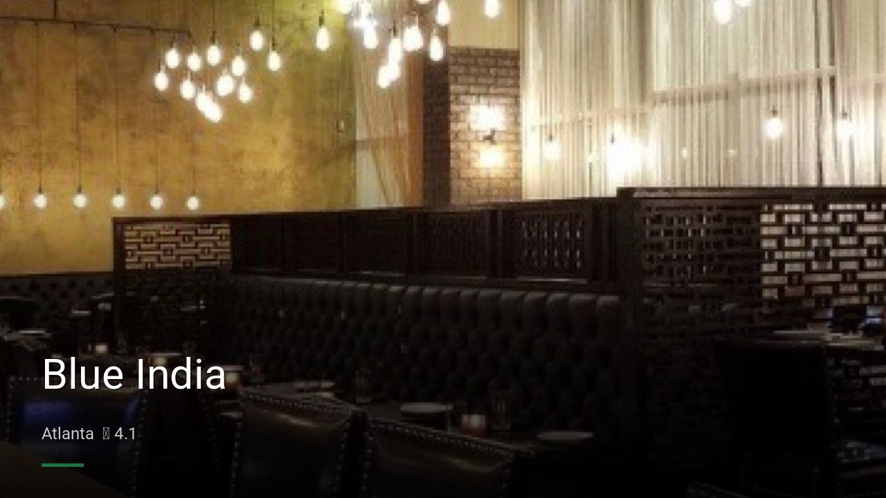 Blue India — Sports bars in Atlanta