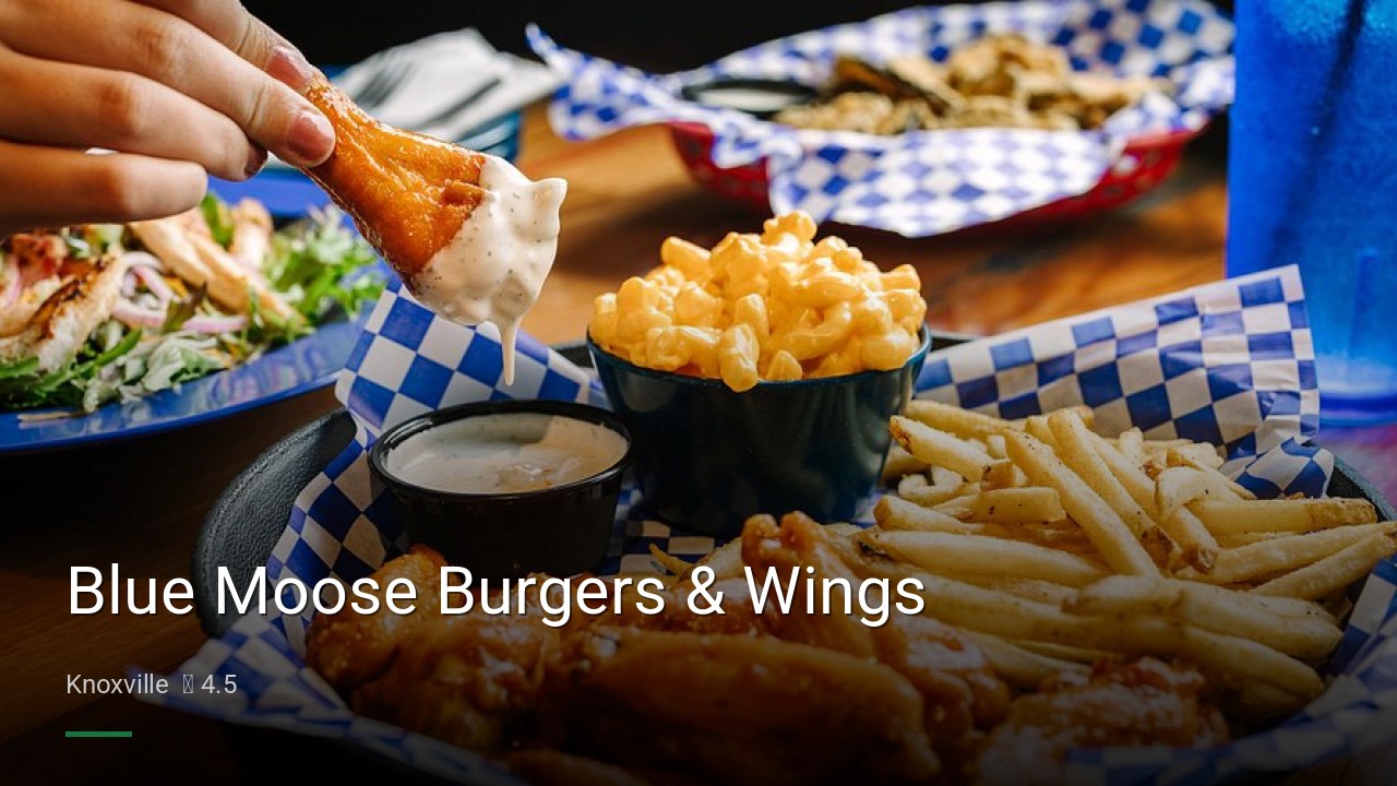 Blue Moose Burgers & Wings - Sports Bars in Knoxville