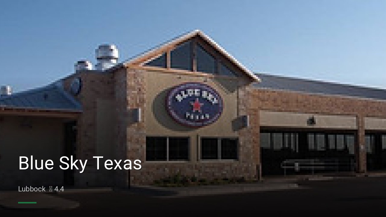 Blue Sky Texas - Sports Bars in Lubbock