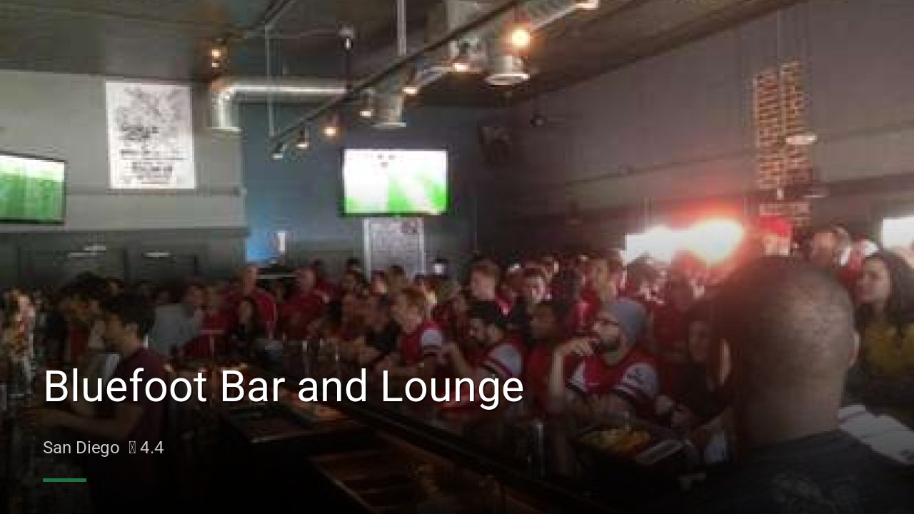Bluefoot Bar and Lounge - Sports Bars in San Diego