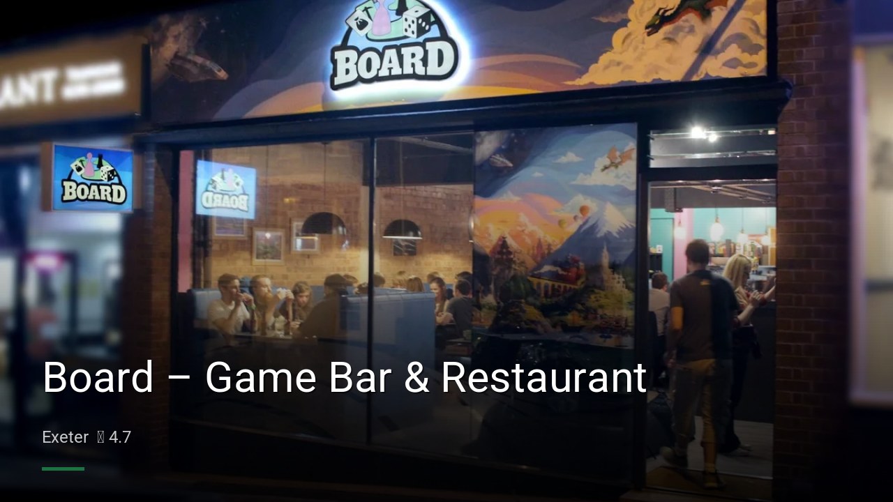 Board – Game Bar & Restaurant - Sports Bars in Exeter