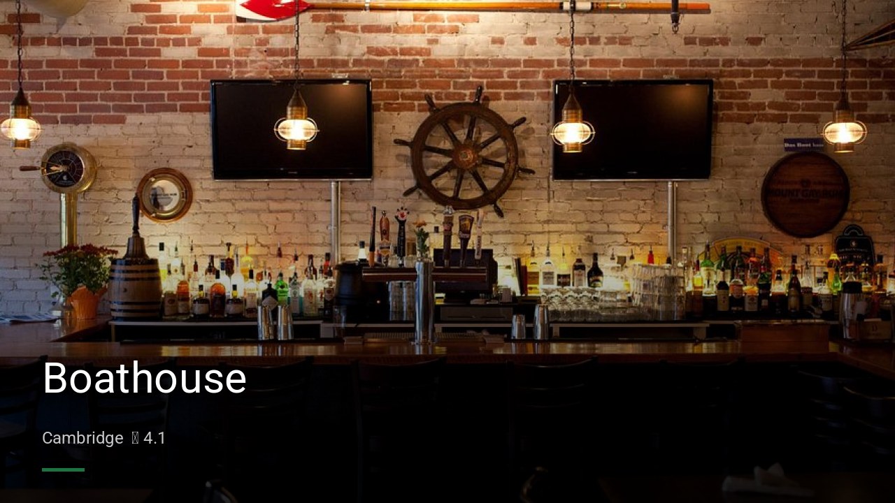 Boathouse - Sports Bars in Cambridge