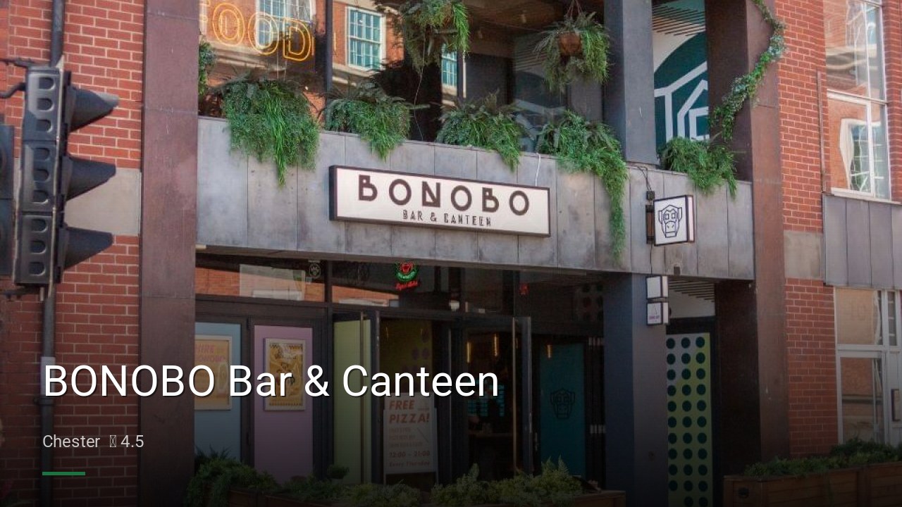 BONOBO Bar & Canteen - Sports Bars in Chester