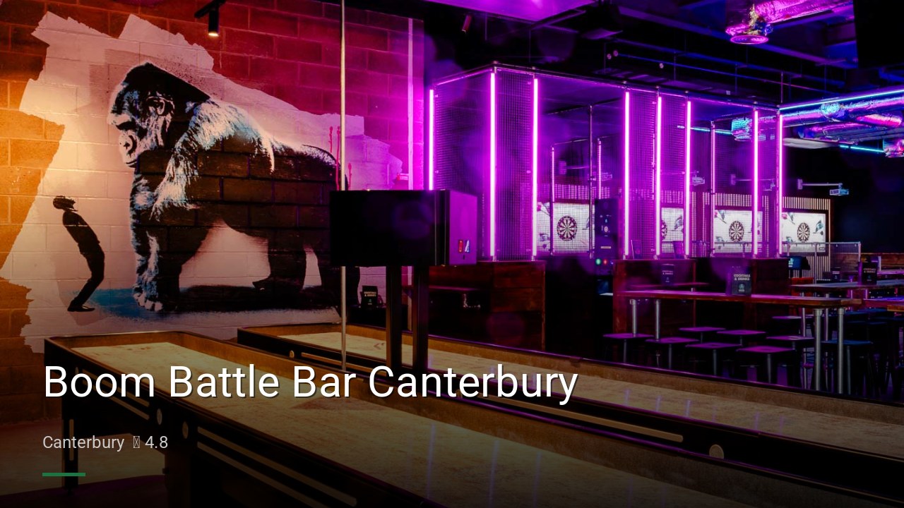 Boom Battle Bar Canterbury - Sports Bars in Canterbury