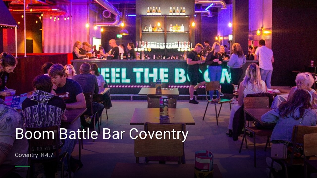 Boom Battle Bar Coventry - Sports Bars in Coventry