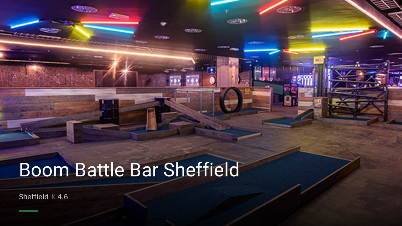 Boom Battle Bar Sheffield - Sports Bars in Sheffield