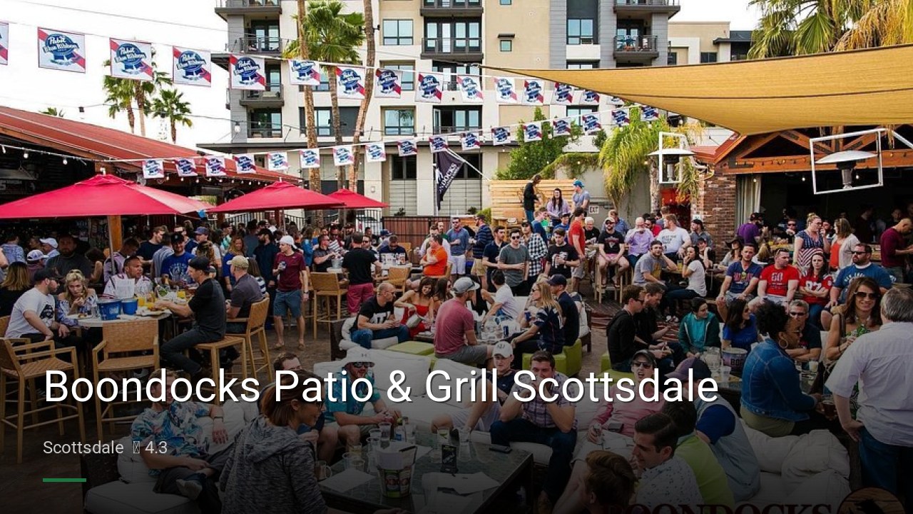 Boondocks Patio & Grill Scottsdale - Sports Bars in Scottsdale