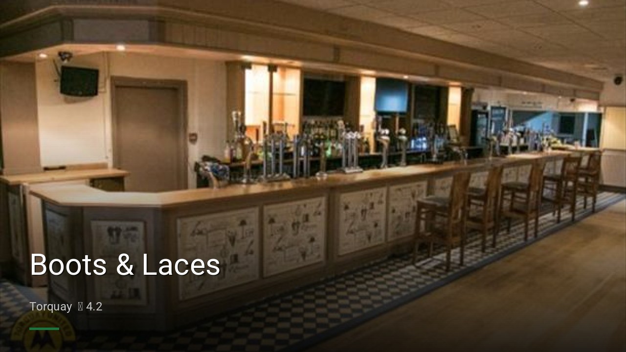 Boots & Laces - Sports Bars in Torquay