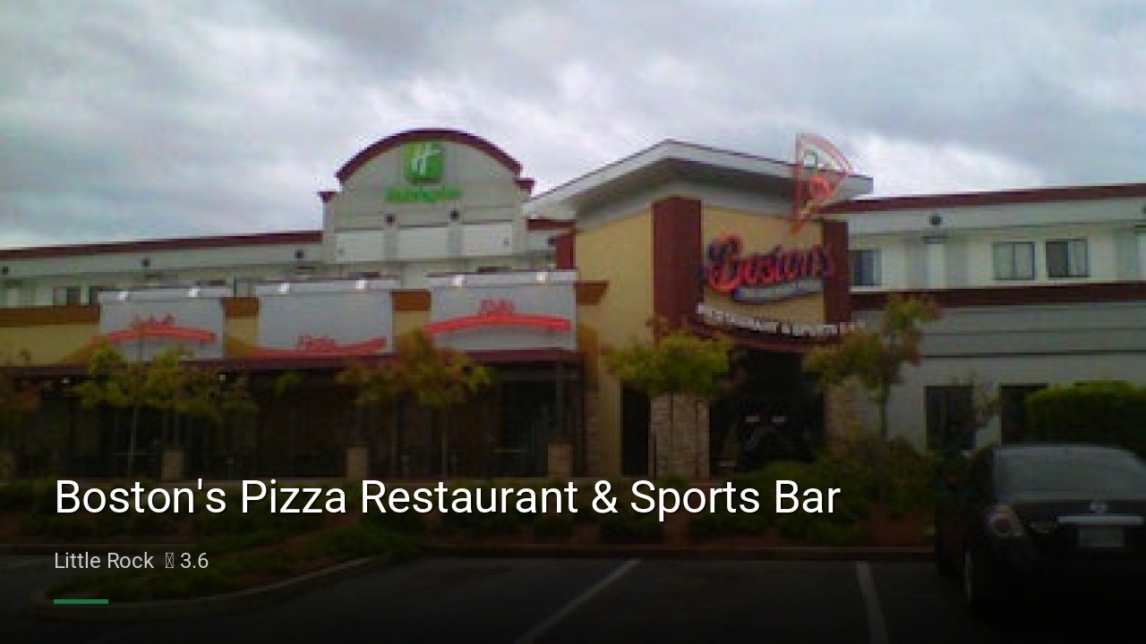 Boston's Pizza Restaurant & Sports Bar - Sports Bars in Little Rock