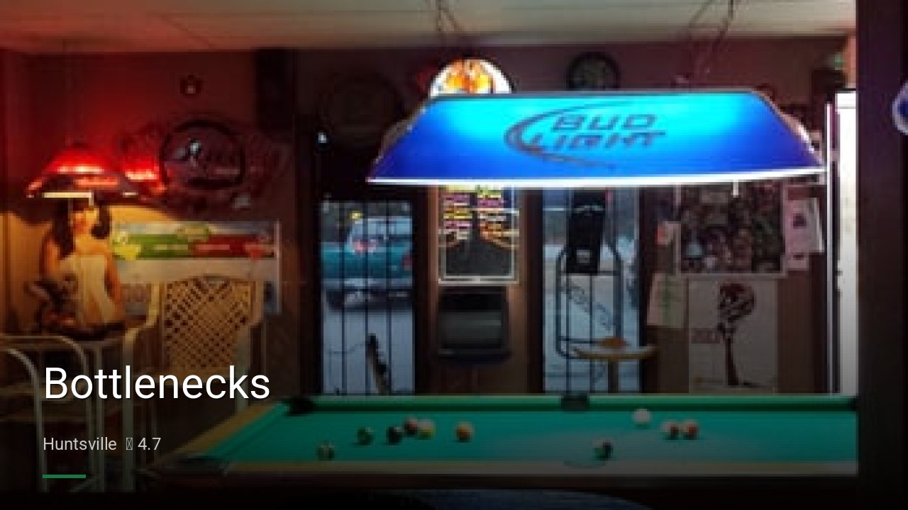 Bottlenecks - Sports Bars in Huntsville
