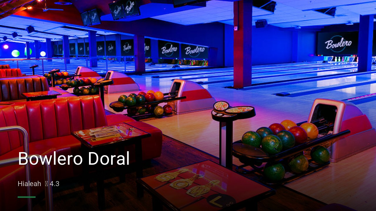 Bowlero Doral - Sports Bars in Hialeah
