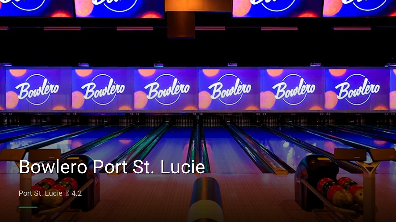 Bowlero Port St. Lucie - Sports Bars in Port St. Lucie