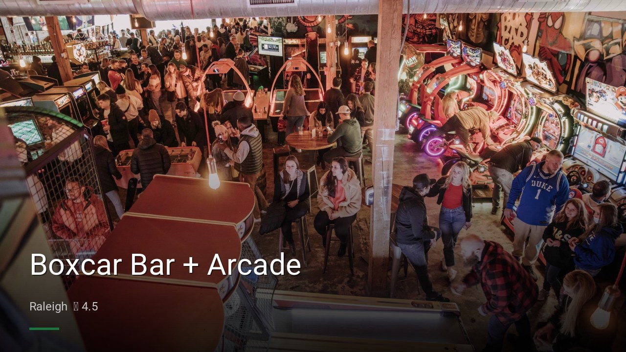 Boxcar Bar + Arcade - Sports Bars in Raleigh