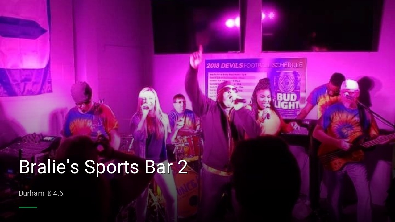 Bralie's Sports Bar 2 - Sports Bars in Durham
