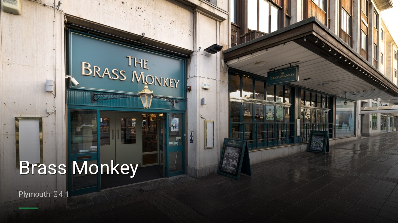 Brass Monkey - Sports Bars in Plymouth