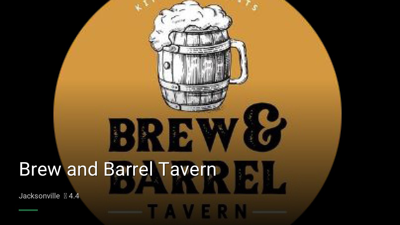Brew and Barrel Tavern - Sports Bars in Jacksonville