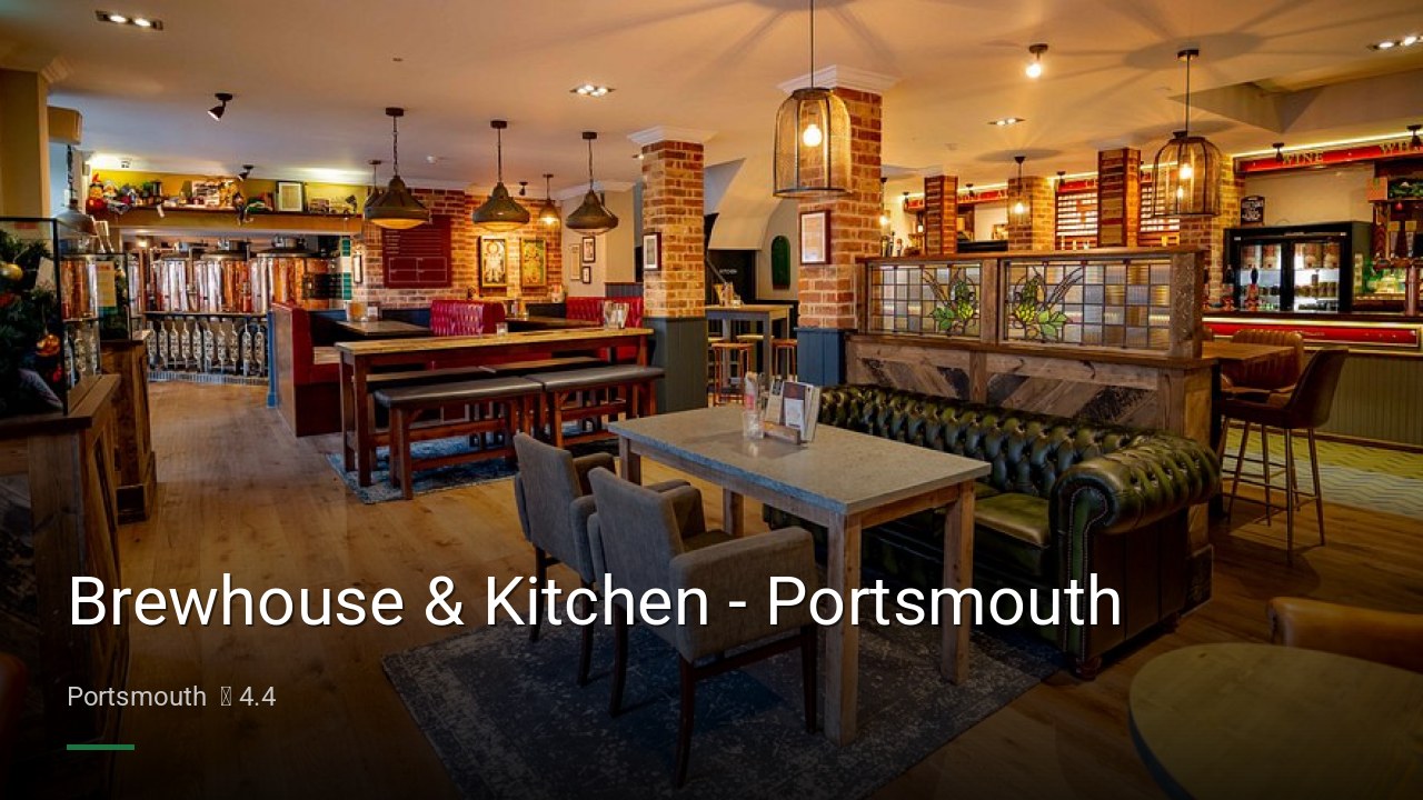 Brewhouse & Kitchen - Portsmouth - Sports Bars in Portsmouth
