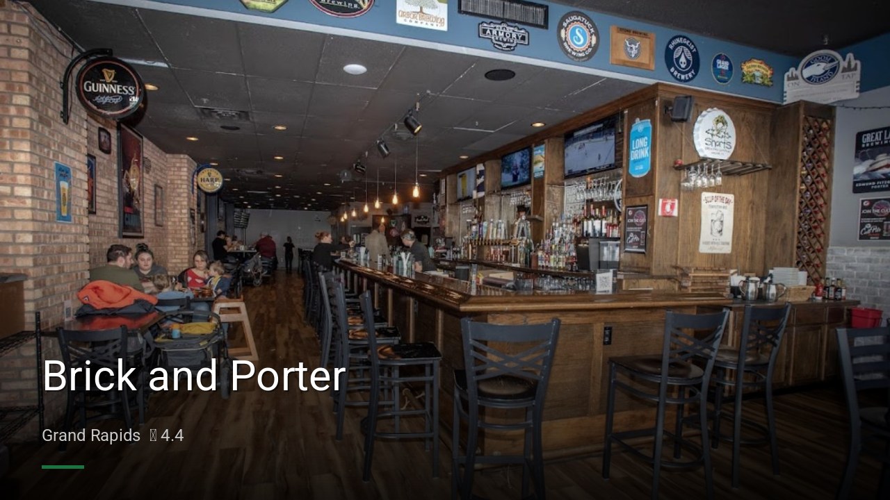 Brick and Porter - Sports Bars in Grand Rapids