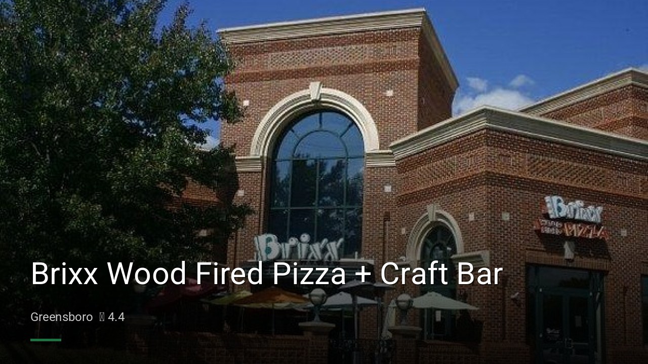 Brixx Wood Fired Pizza + Craft Bar - Sports Bars in Greensboro