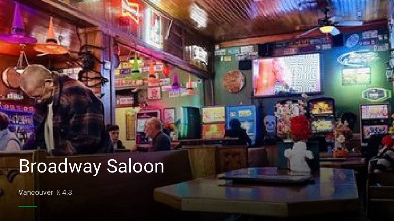 Broadway Saloon - Sports Bars in Vancouver