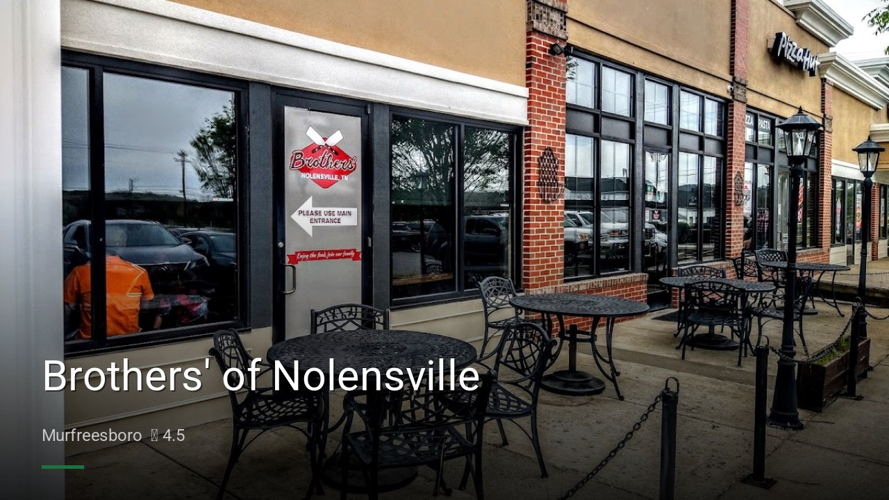 Brothers' of Nolensville - Sports Bars in Murfreesboro