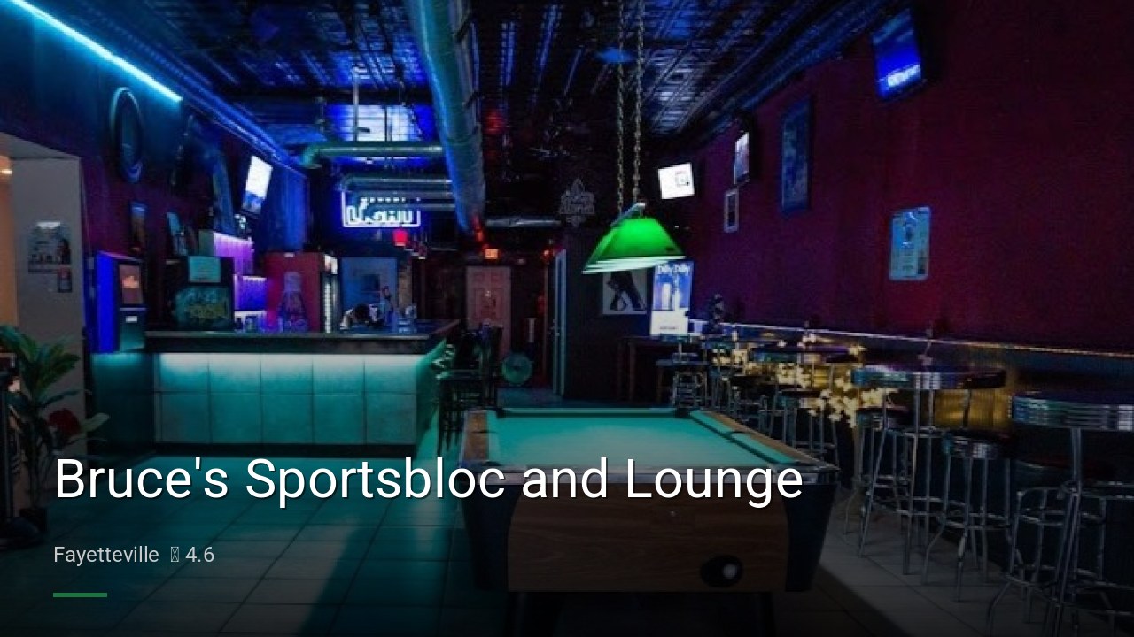 Bruce's Sportsbloc and Lounge - Sports Bars in Fayetteville