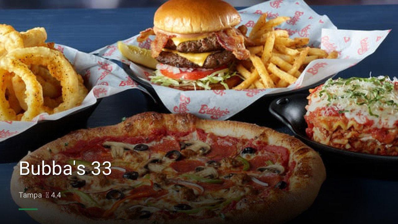 Bubba's 33 - Sports Bars in Tampa