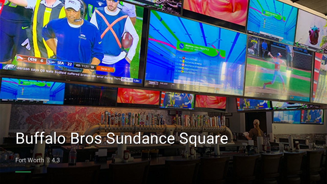 Buffalo Bros Sundance Square - Sports Bars in Fort Worth