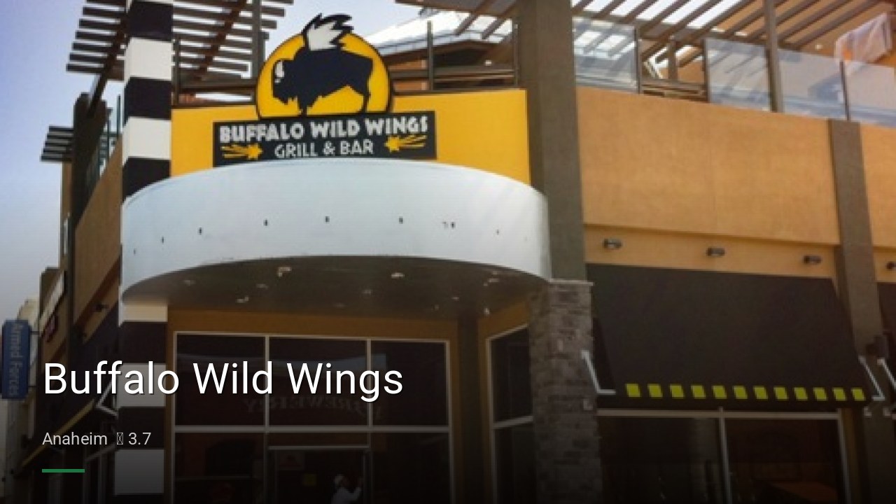 Buffalo Wild Wings - Sports Bars in Anaheim