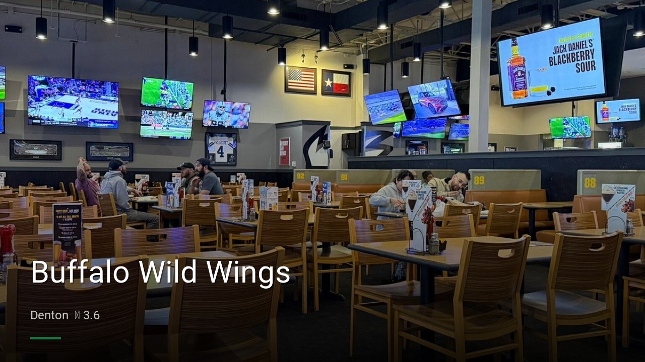 Buffalo Wild Wings - Sports Bars in Denton
