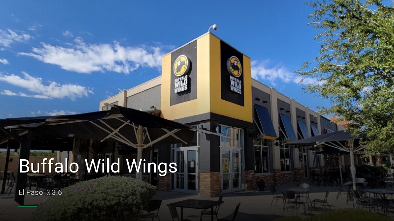 Buffalo Wild Wings - Sports Bars in El Paso