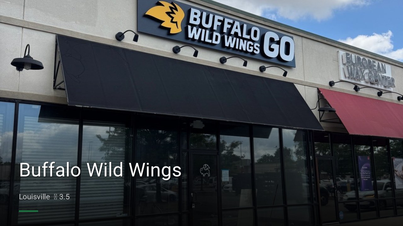 Buffalo Wild Wings - Sports Bars in Louisville