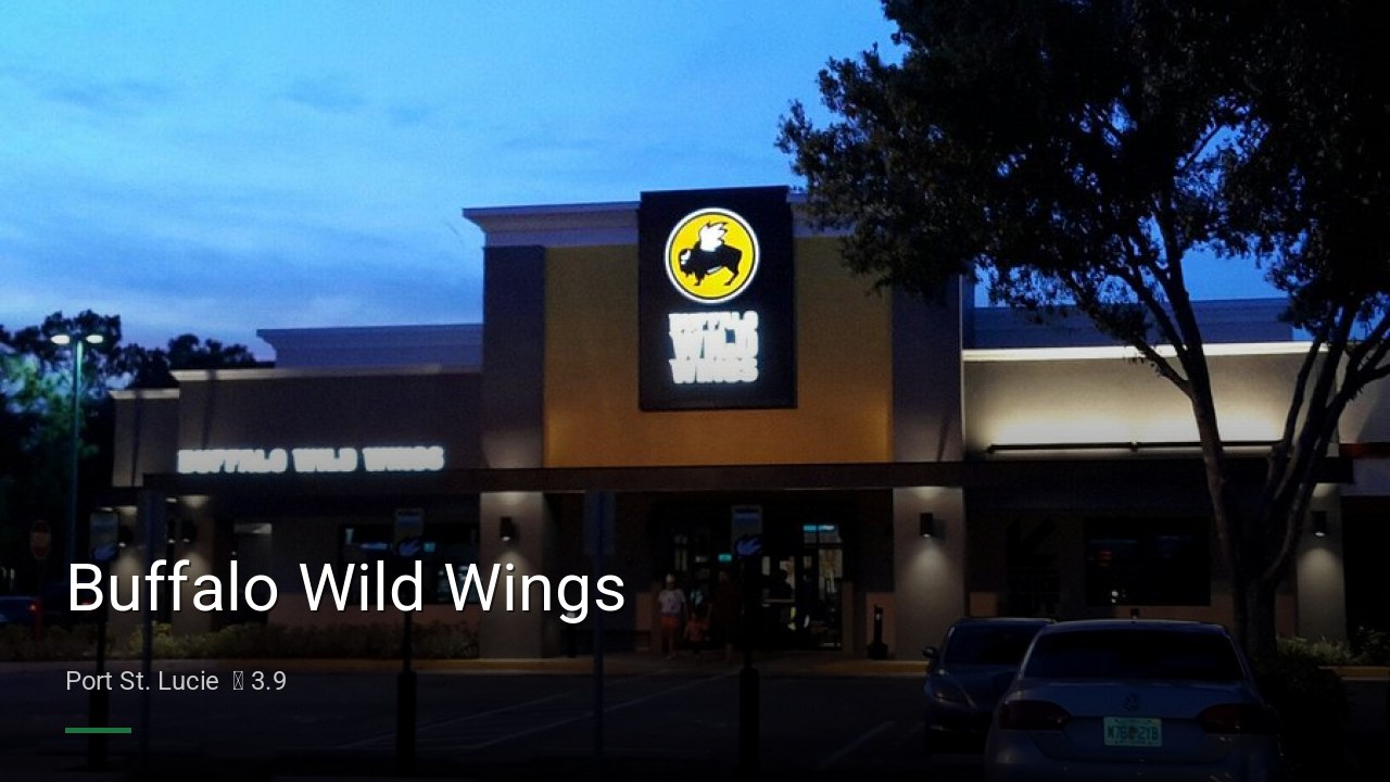 Buffalo Wild Wings - Sports Bars in Port St. Lucie