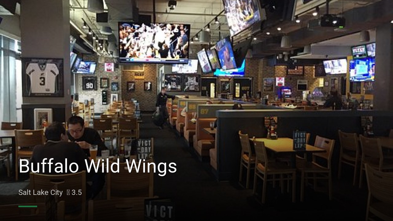 Buffalo Wild Wings - Sports Bars in Salt Lake City
