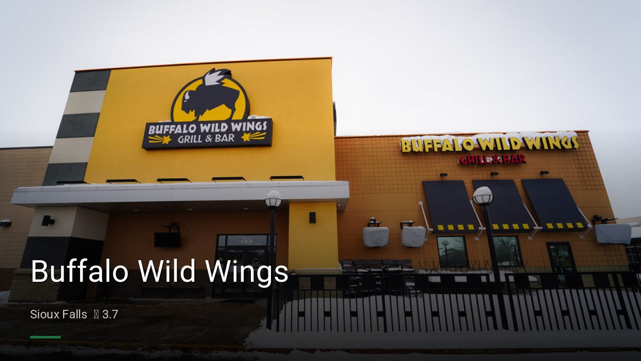 Buffalo Wild Wings - Sports Bars in Sioux Falls