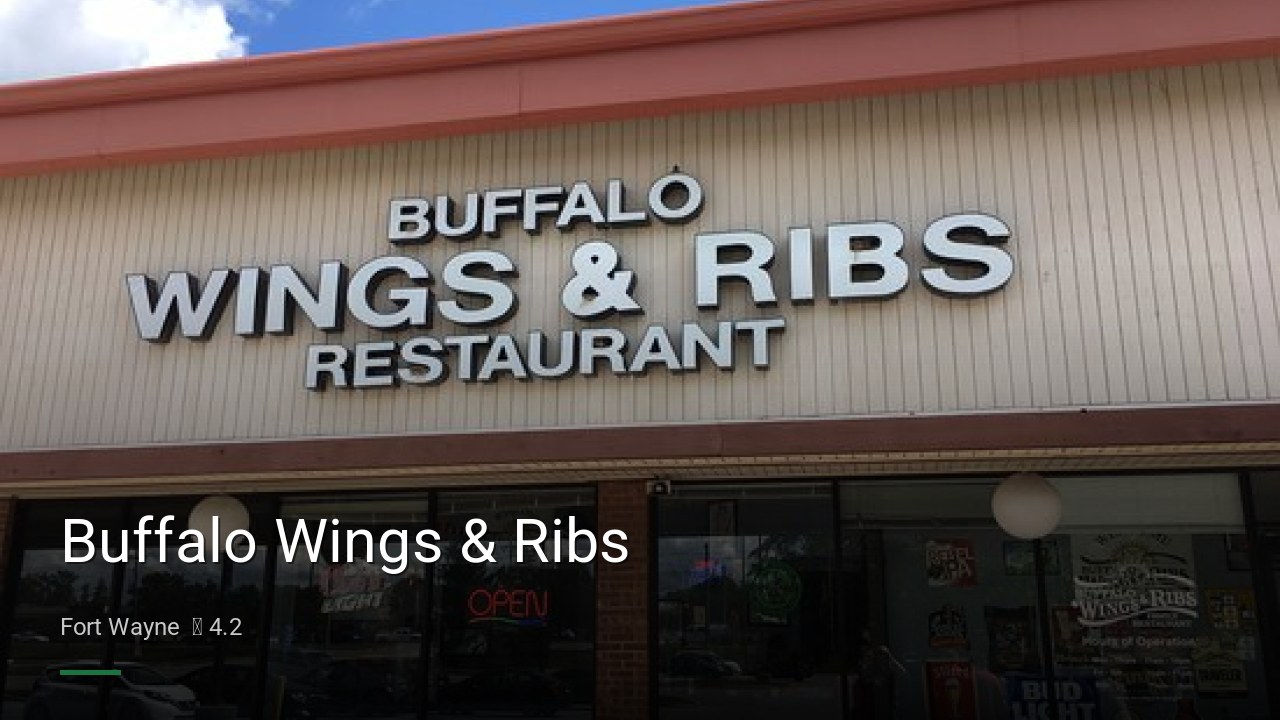 Buffalo Wings & Ribs - Sports Bars in Fort Wayne