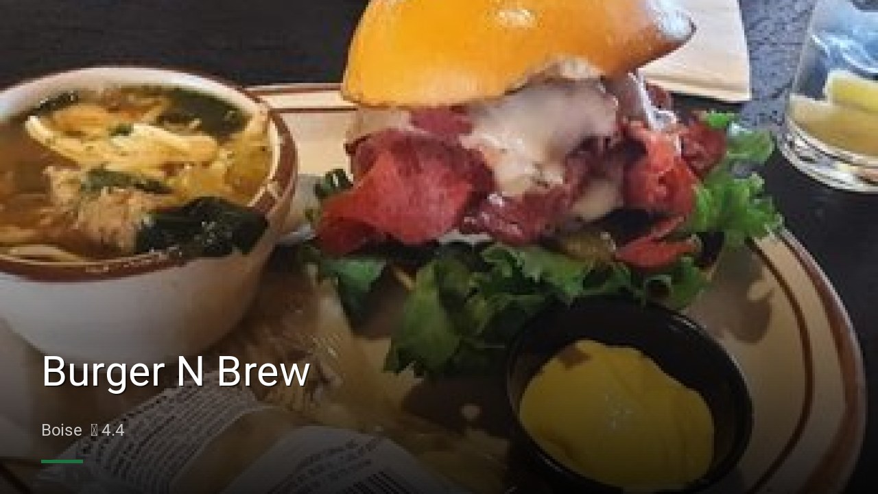 Burger N Brew - Sports Bars in Boise