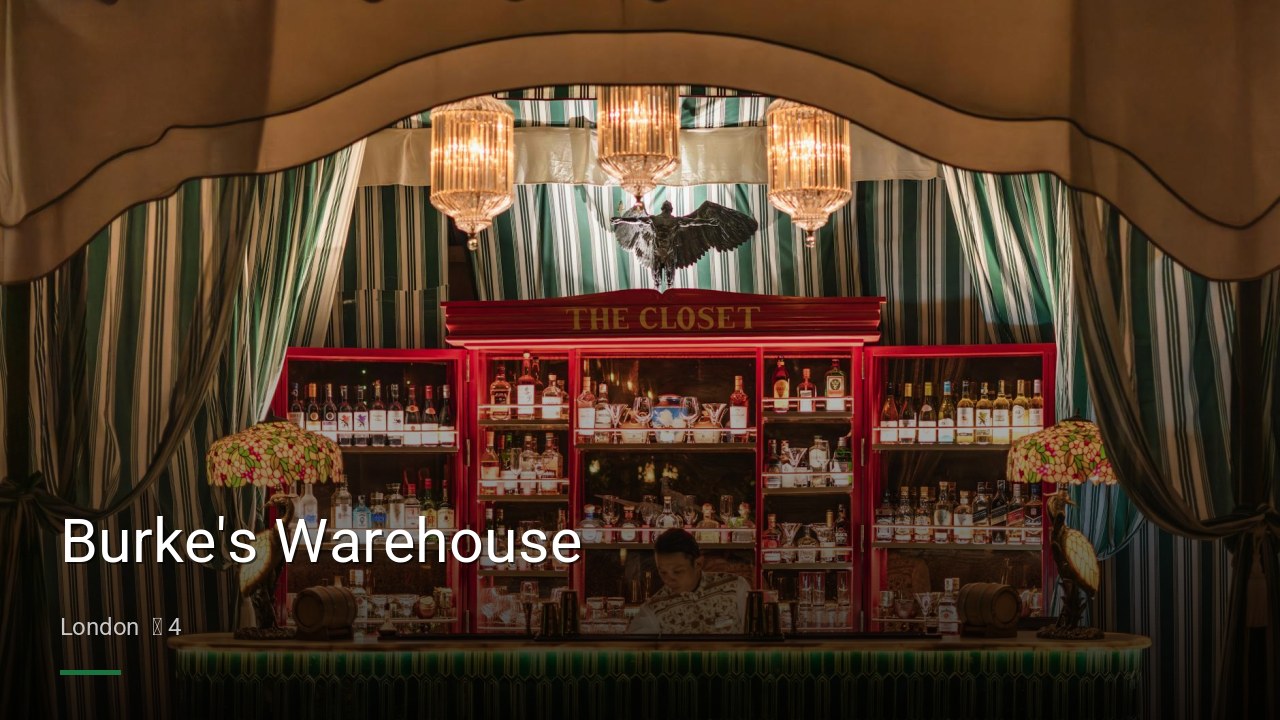 Burke’s Warehouse — Pubs in London