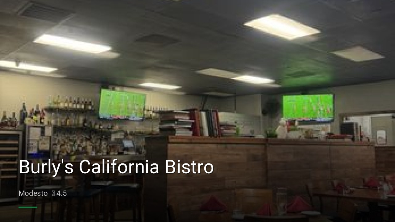 Burly's California Bistro - Sports Bars in Modesto