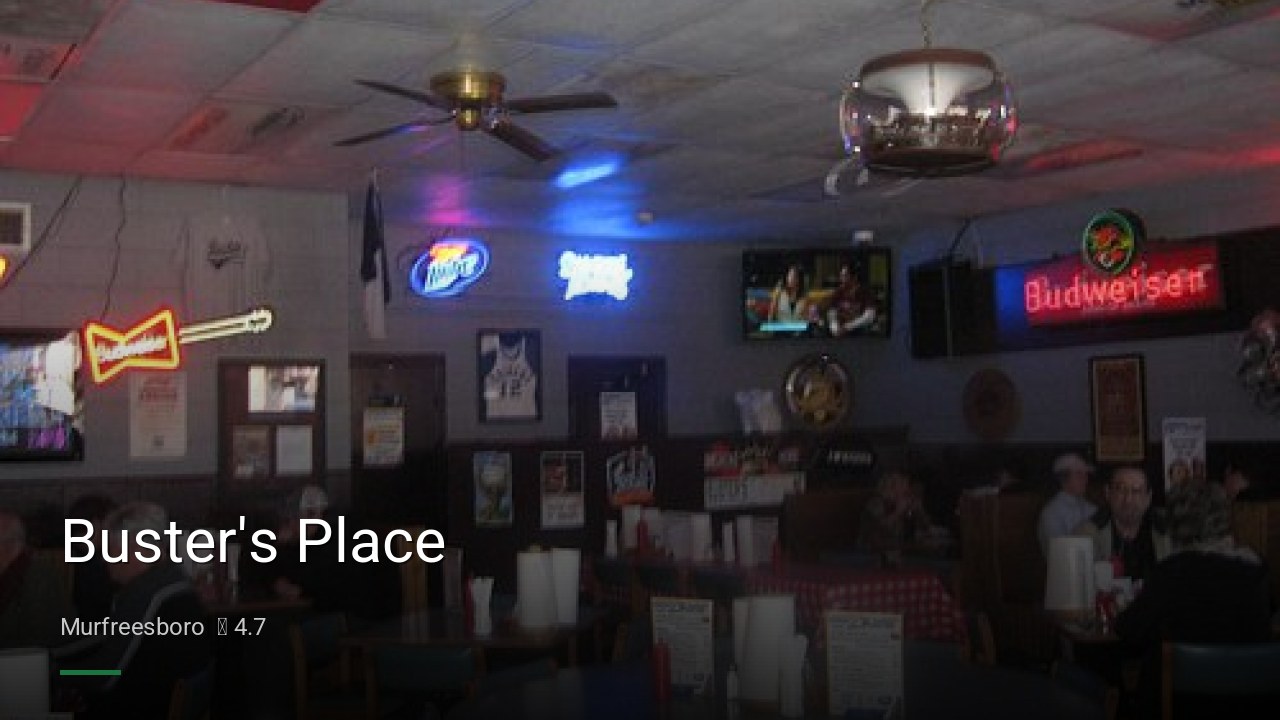 Buster's Place - Sports Bars in Murfreesboro